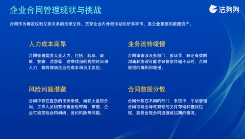 法狗狗LegalChat 助力企業合同管理數智化，打造全新法律服務生態